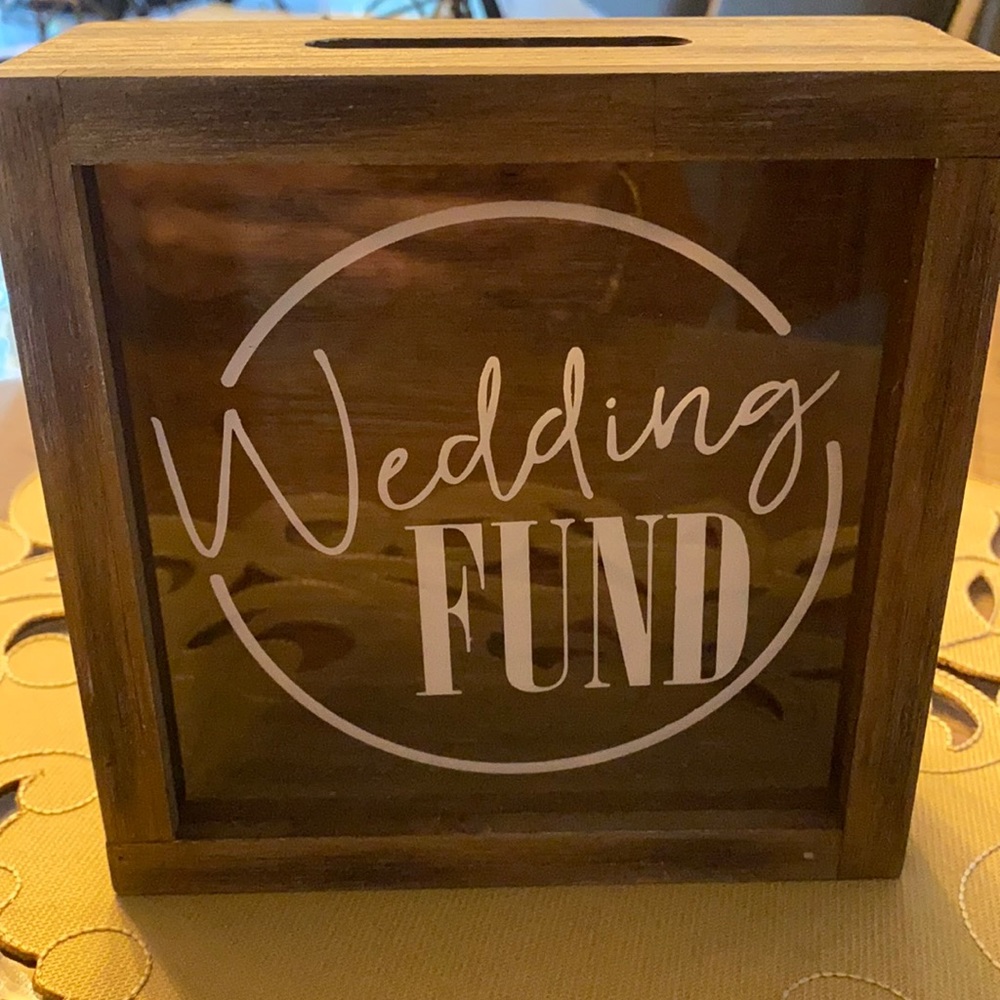 Wood Bank / Wedding Fund 6X6X 2/1/2